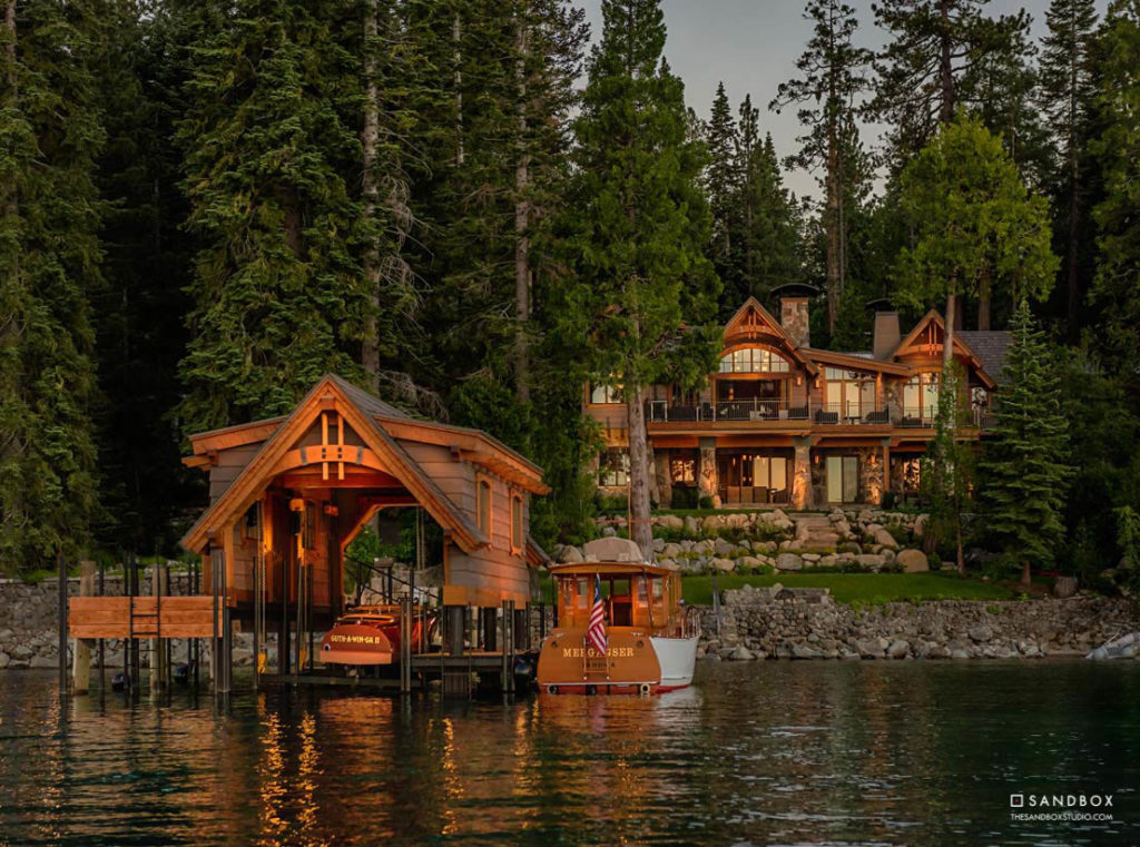SANDBOX-TAHOE-LAKEFRONT-TAHOMA-BOATHOUSE-ESTATE-VIEW-FROM-BOAT-VINTAGE-BOATS image
