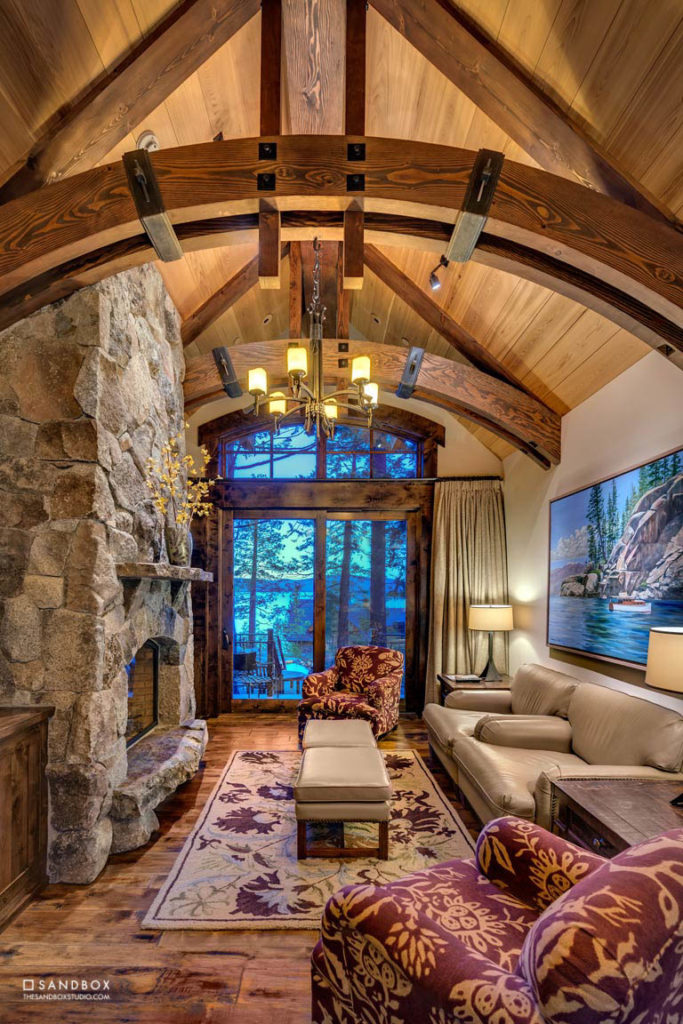 SANDBOX-TAHOE-LAKEFRONT-TAHOMA-GUEST-HOUSE-GREAT-ROOM-STONE-FIREPLACE image