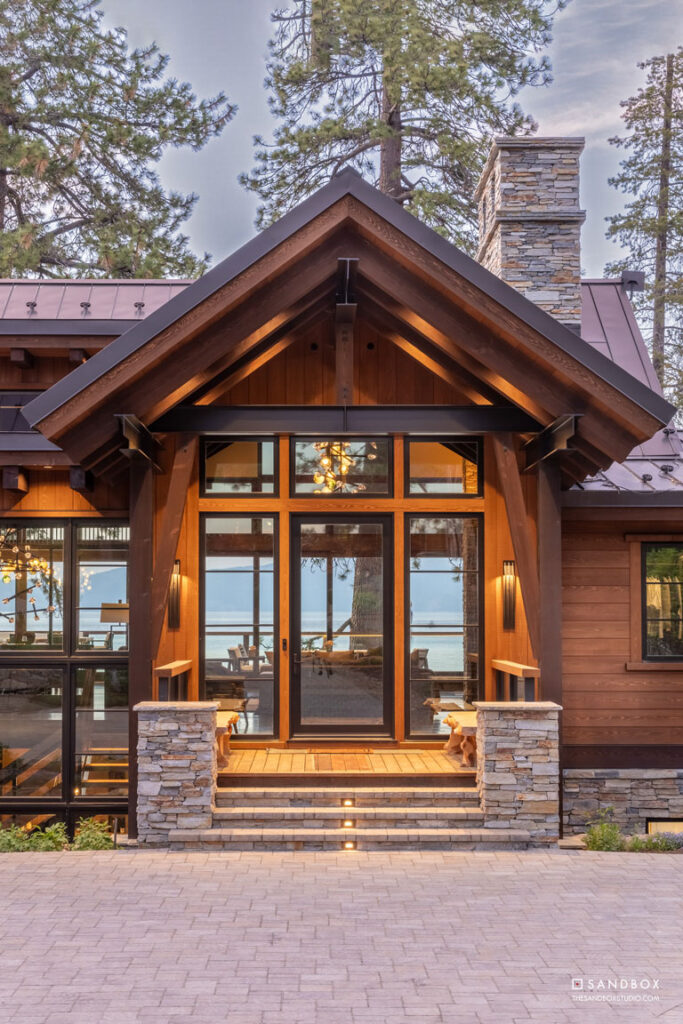 SANDBOX-TAHOMA-SUGAR-PINE-LAKEFRONT-LAKE-TAHOE-CUSTOM-CONTEMPORARY-TRANSITIONAL-HOME-GRAND-ENTRY-V image